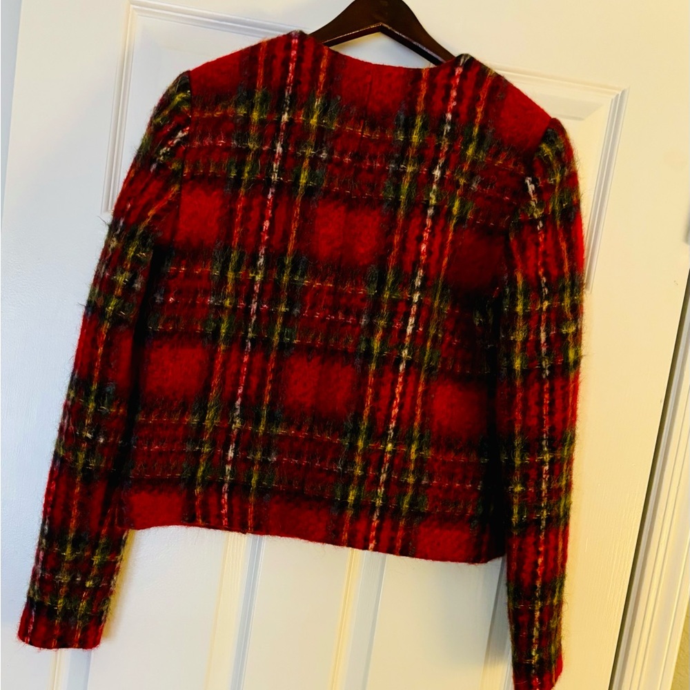 Ralph Lauren Cropped Plaid Jacket - Picture 6 of 7